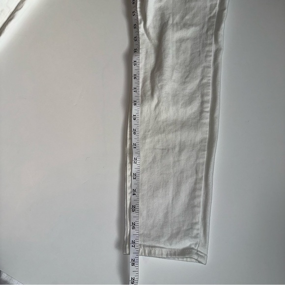 Paige Hoxton Ankle Skinny Jeans Women’s 28 White Stretch Denim Made In USA - Picture 7 of 7